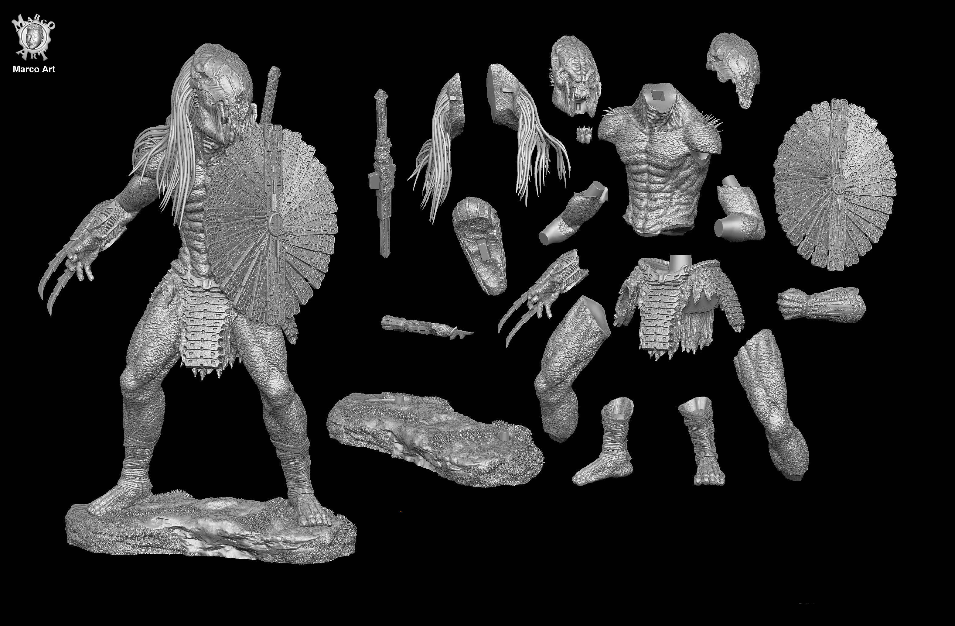 Prey Predator stl file  3D print model_6