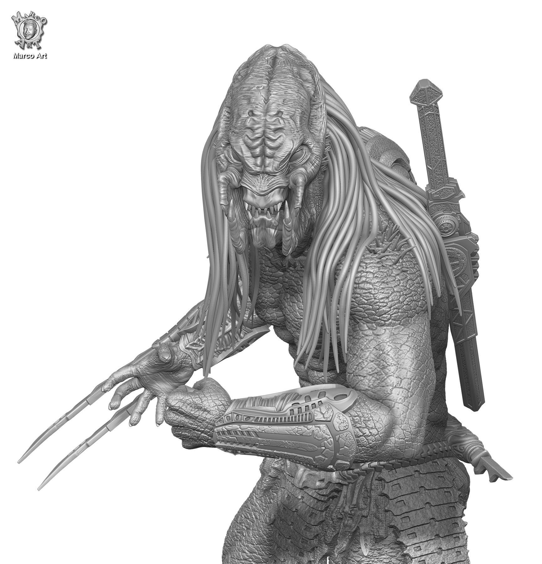 Prey Predator stl file  3D print model_4