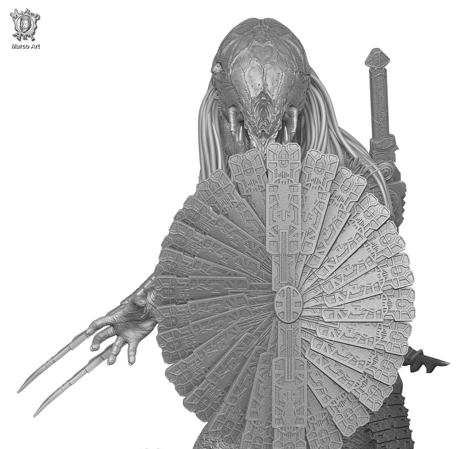 Prey Predator stl file  3D print model_5