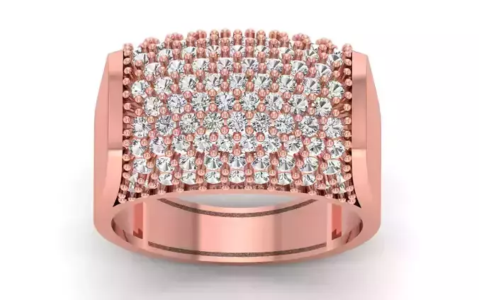 Solitaire Wedding Engagement Men Ring 3D print model