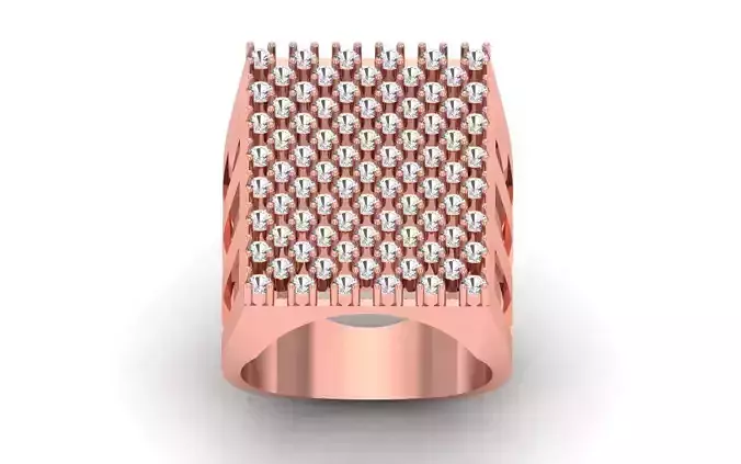 Solitaire Wedding Engagement Men Ring 3D print model