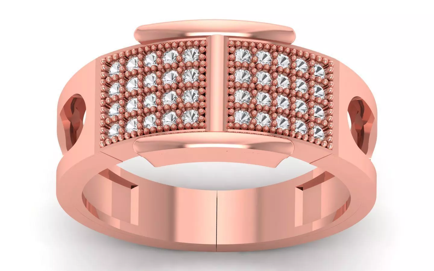 Solitaire Wedding Engagement Ring 3D print model_0