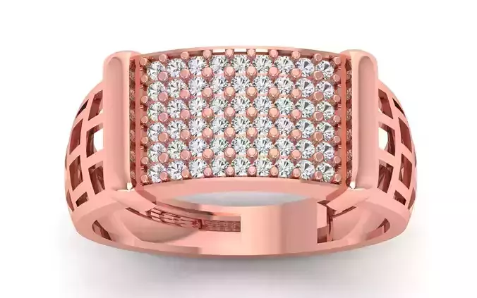 Solitaire Wedding Engagement Men Ring 3D print model