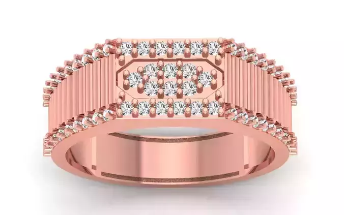 Solitaire Wedding Engagement WoMen Ring 3D print model
