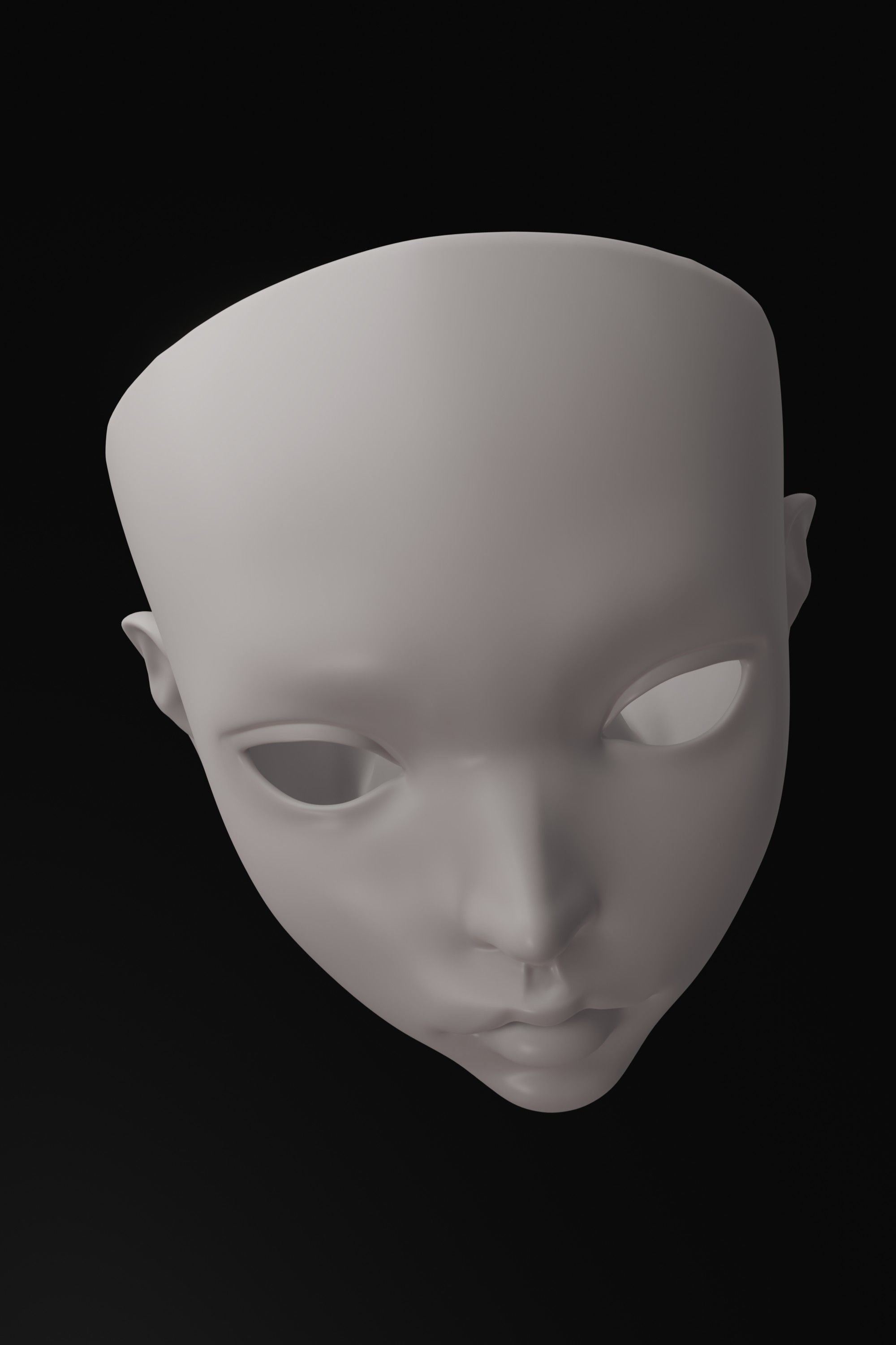 Asian lady doll 3D Printed BJD 3D print model_9