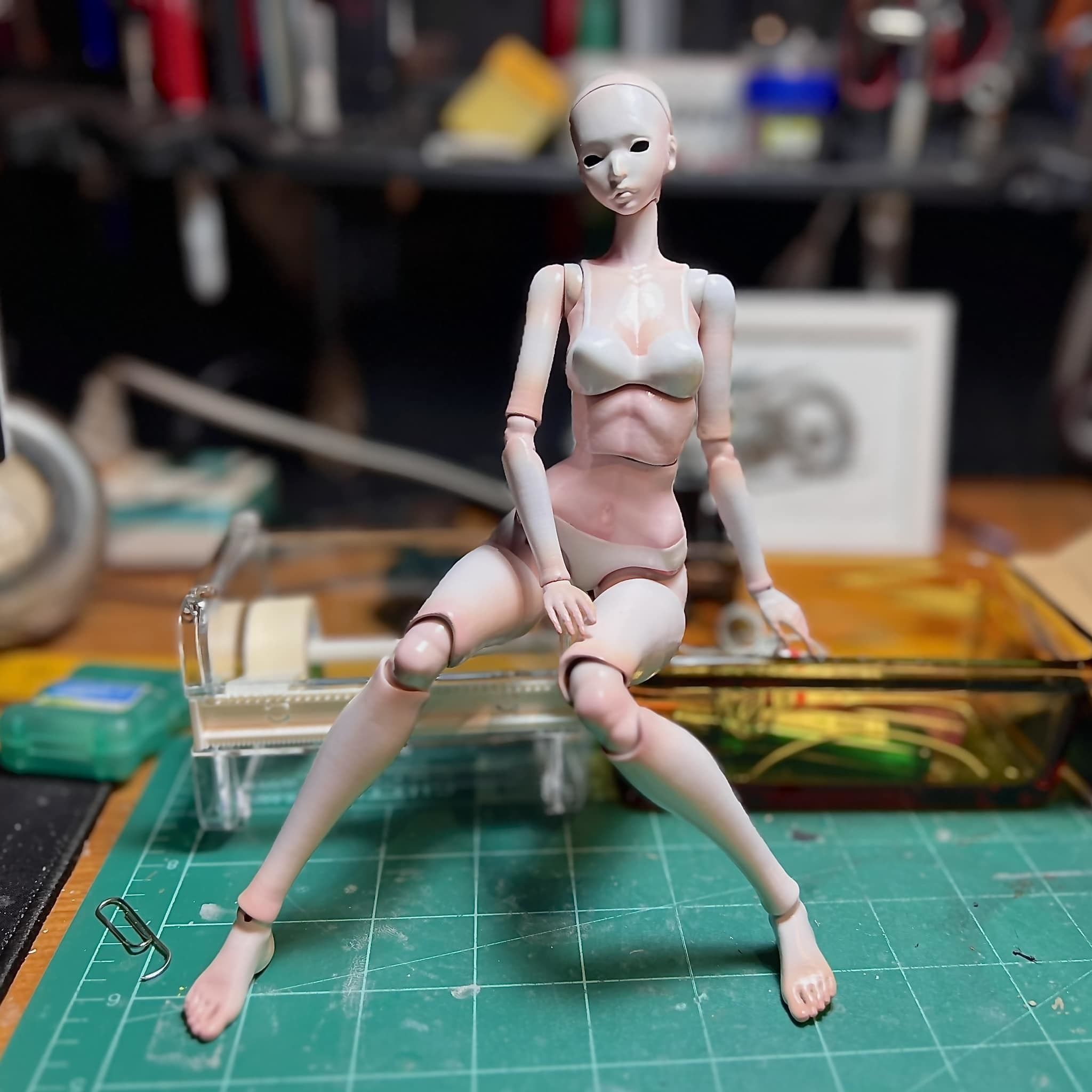 Asian lady doll 3D Printed BJD 3D print model_15