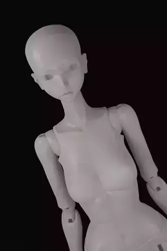 Asian lady doll 3D Printed BJD 3D print model
