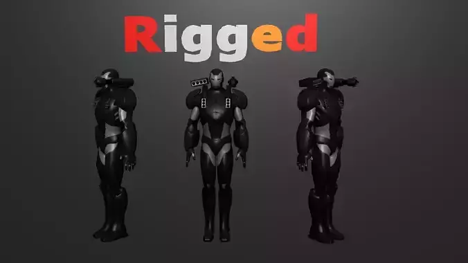 War Machine Mordern  Low-poly 3D model