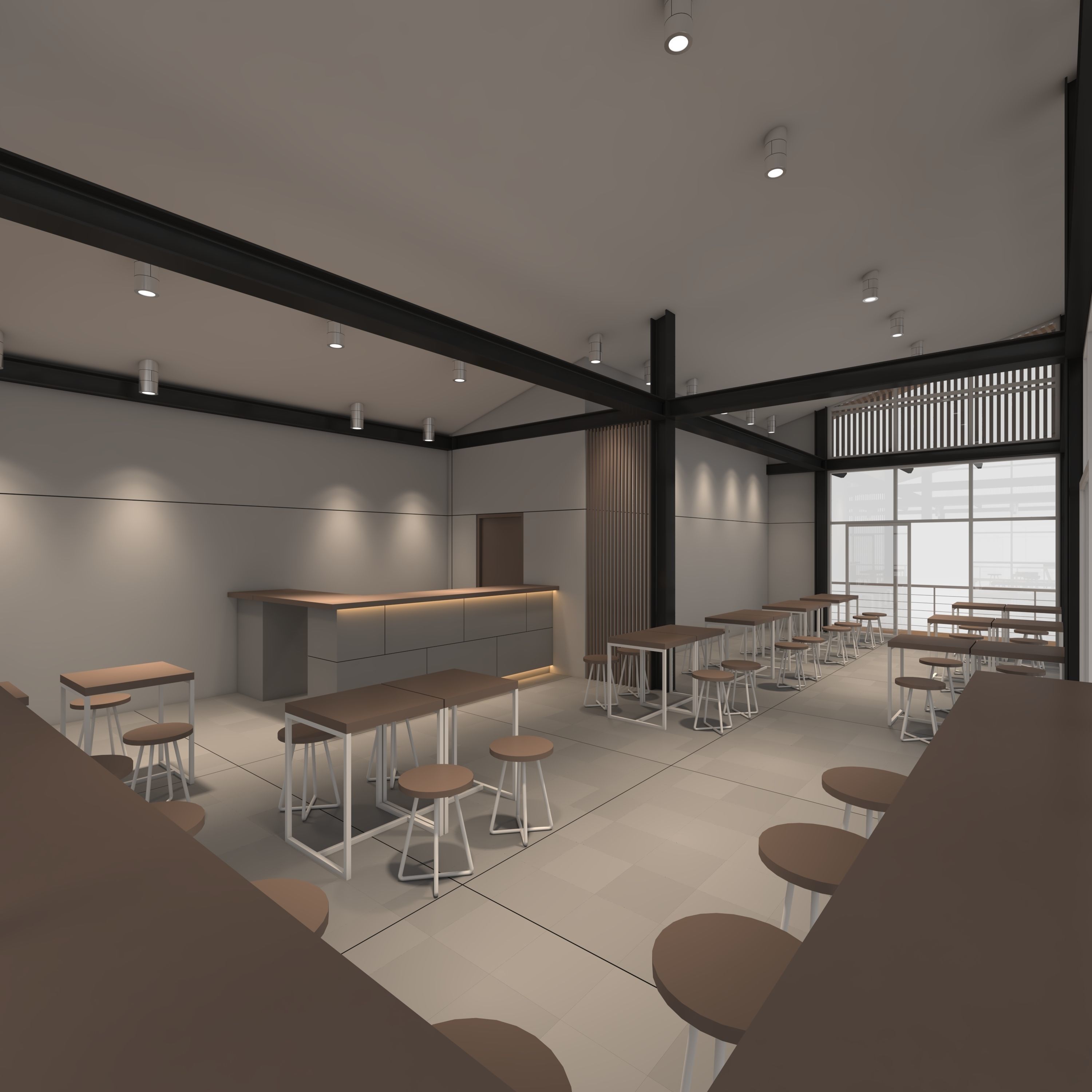 Cafe Modern 3 3D model_12