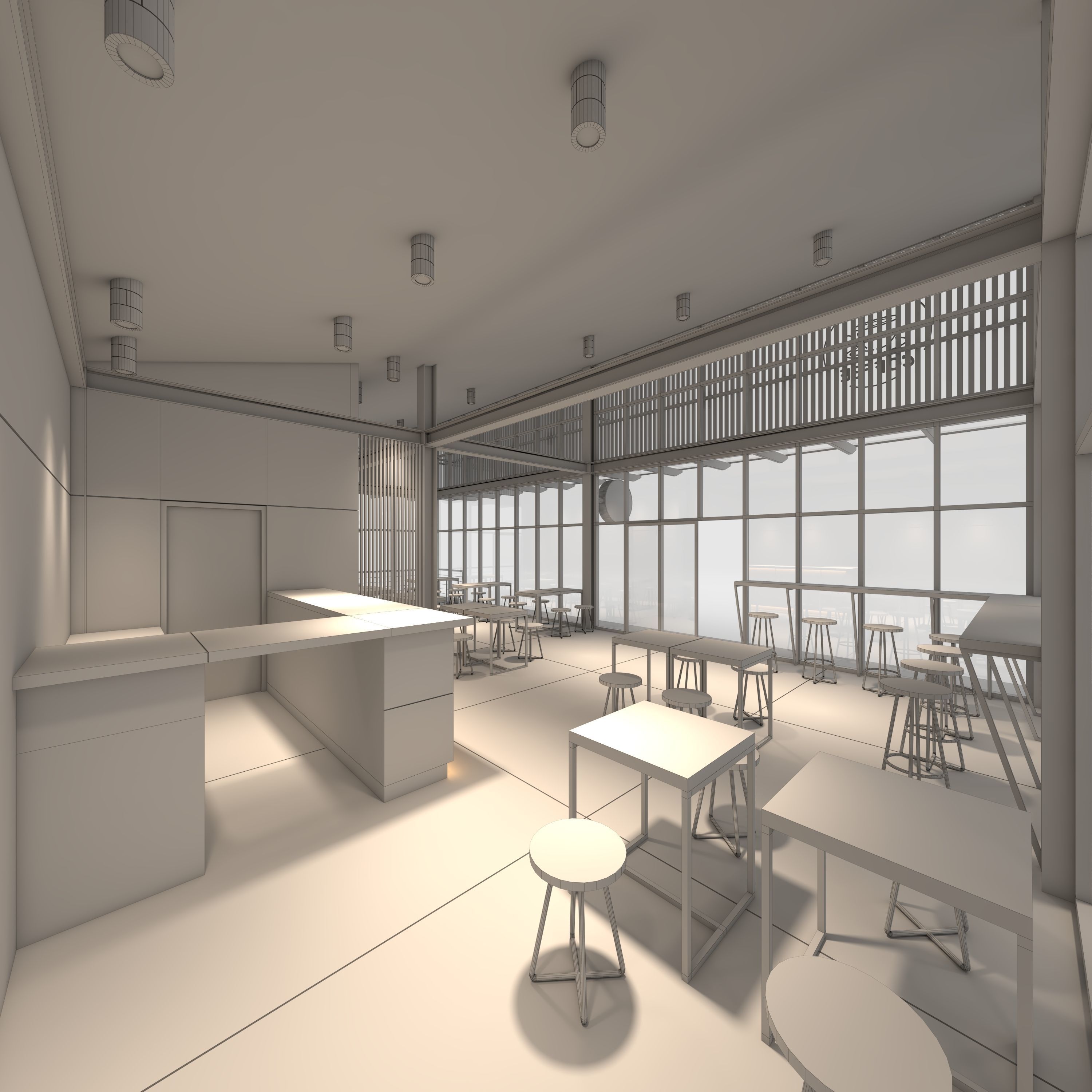 Cafe Modern 3 3D model_17