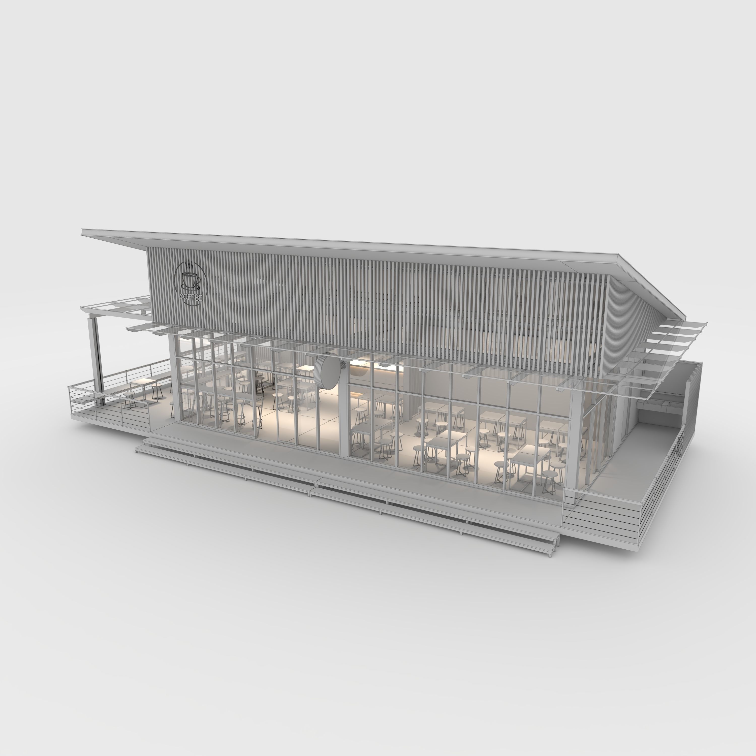 Cafe Modern 3 3D model_11