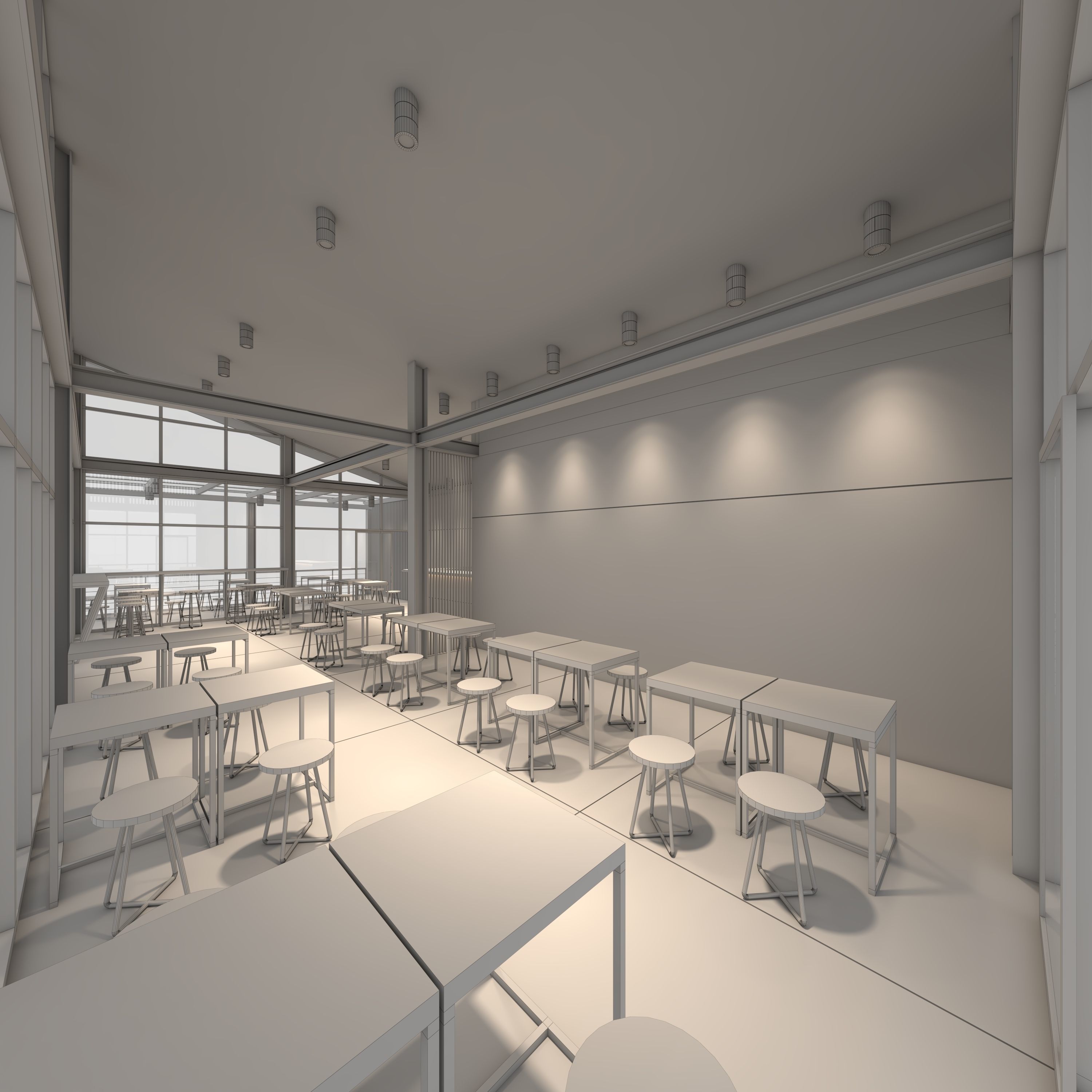 Cafe Modern 3 3D model_15