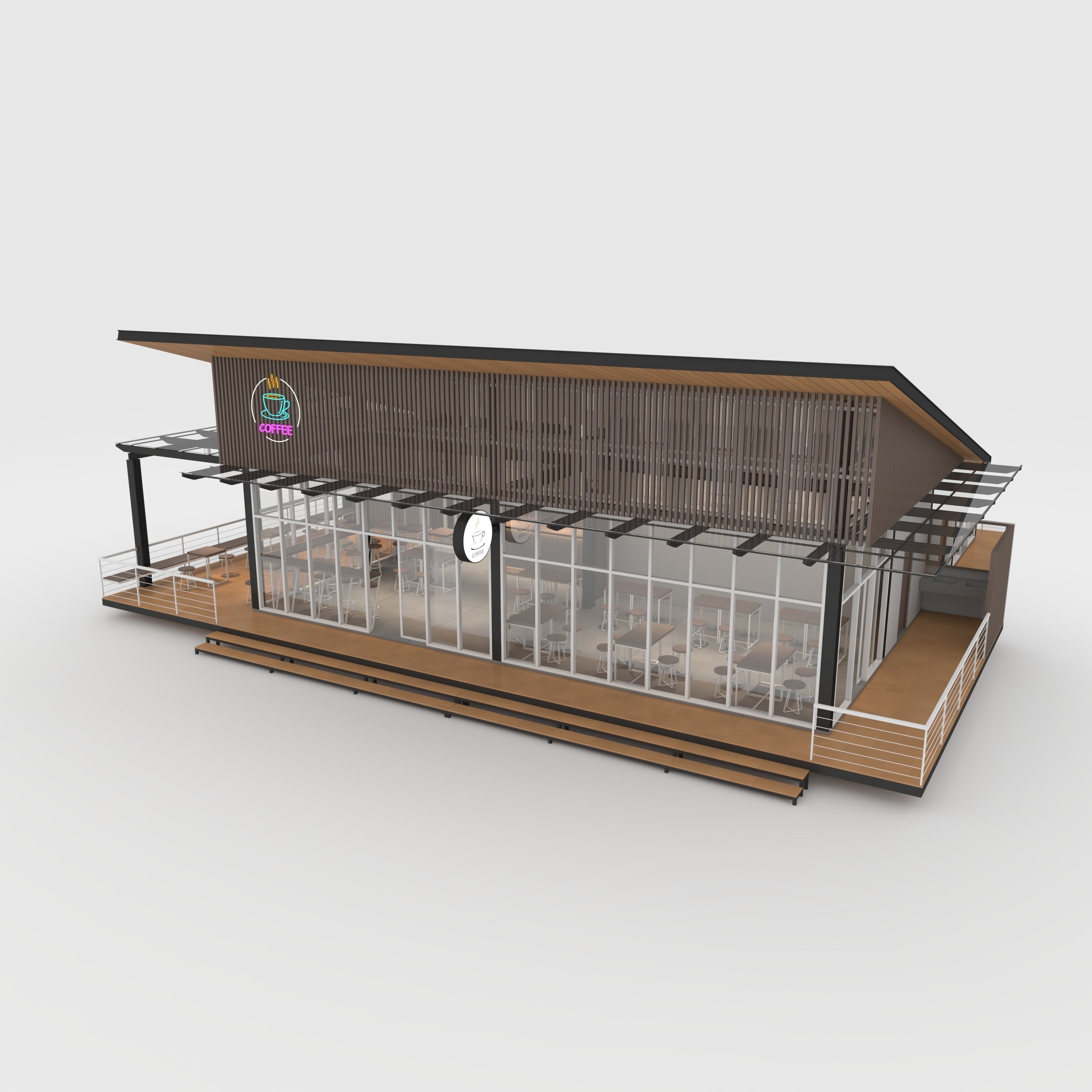 Cafe Modern 3 3D model_10