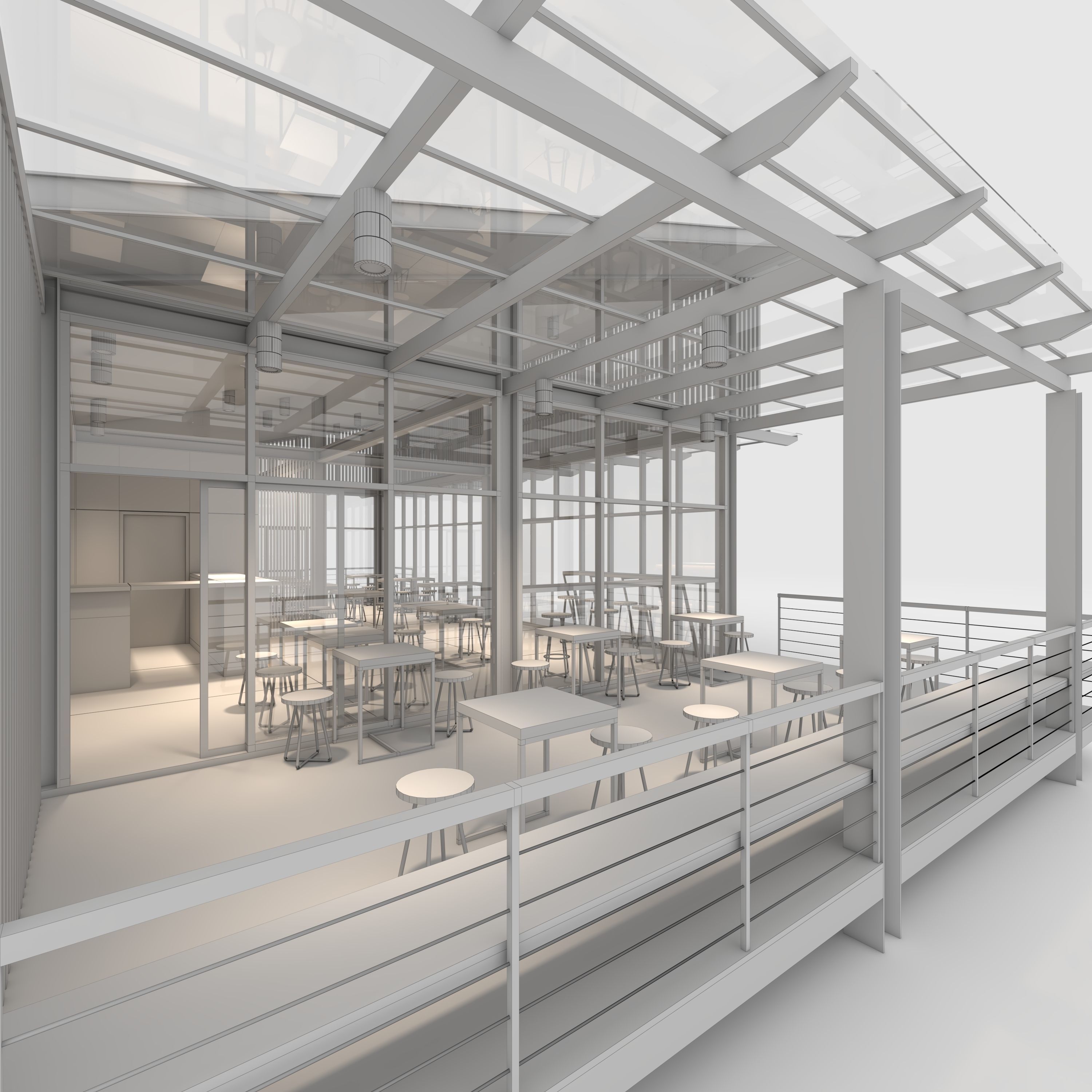 Cafe Modern 3 3D model_21