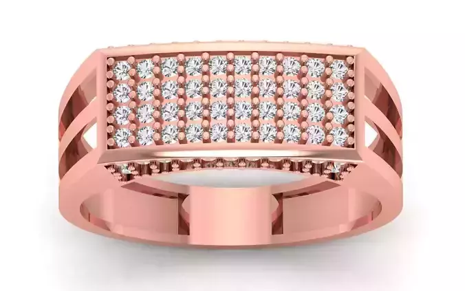 Solitaire Wedding Engagement Mens  Ring