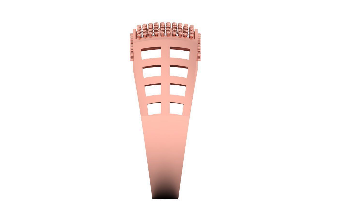 Solitaire Wedding Engagement Mens  Ring 3D print model_2