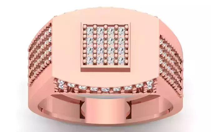 Solitaire Wedding Engagement Mens  Ring