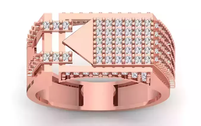 Solitaire Wedding Engagement Mens  Ring