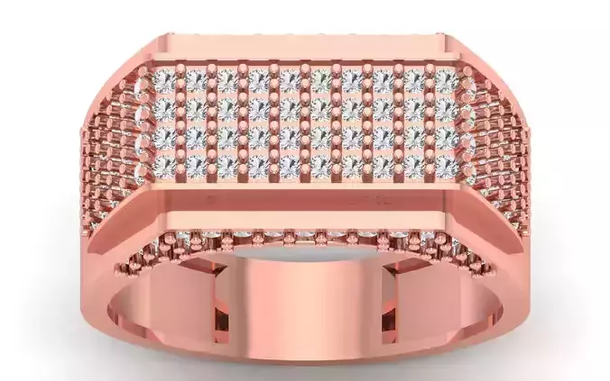 Solitaire Wedding Engagement Mens  Ring