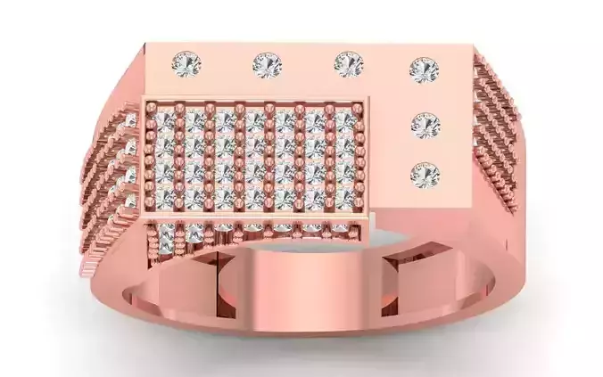 Solitaire Wedding Engagement Mens  Ring