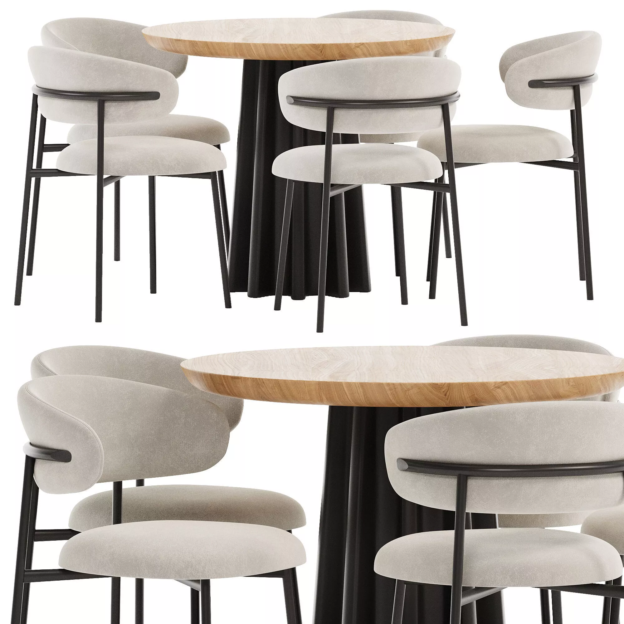 Dining set 02 3D model | CGTrader