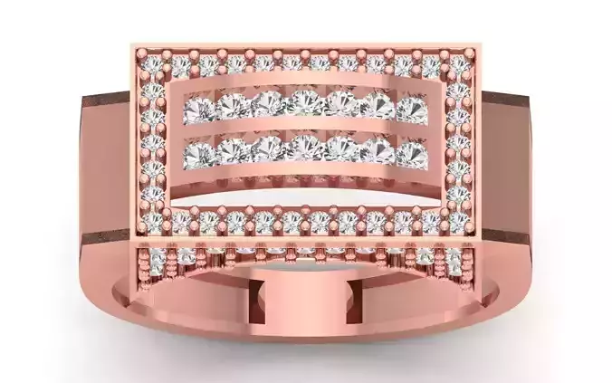 Solitaire Wedding Engagement Mens  Ring