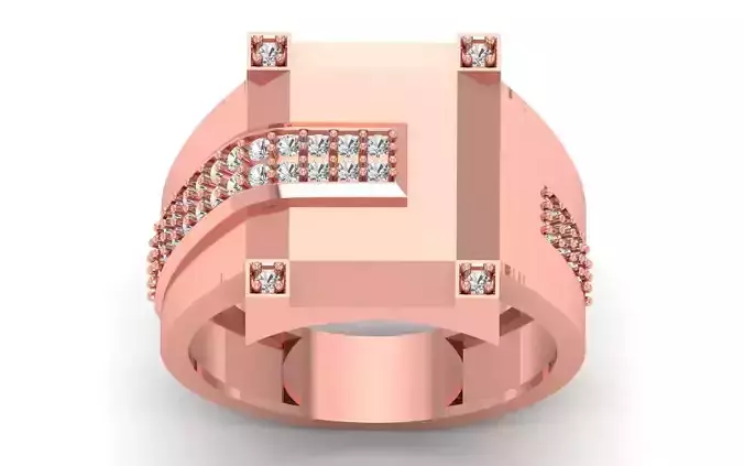 Solitaire Wedding Engagement Mens Ring