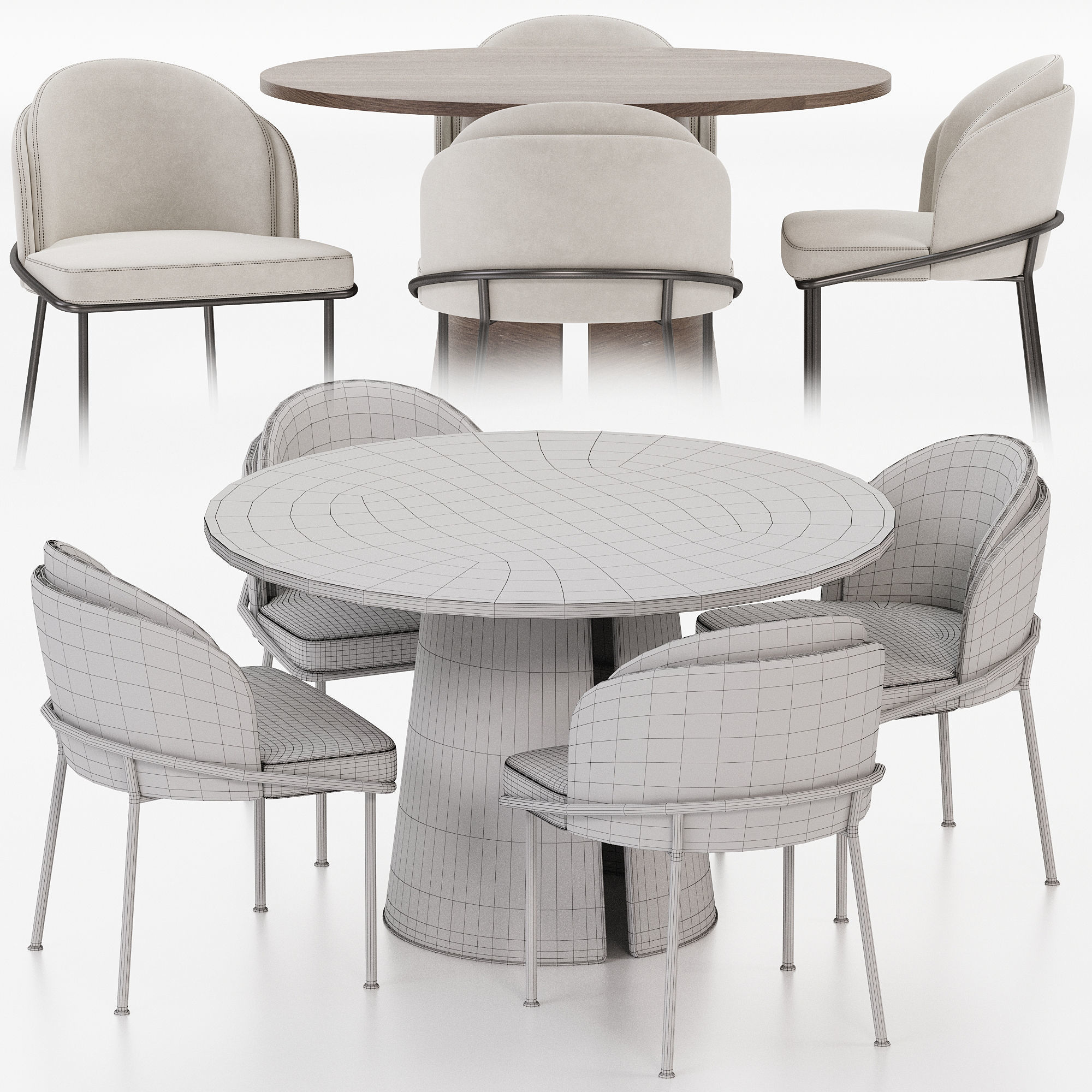 Dining set 06 3D model_19