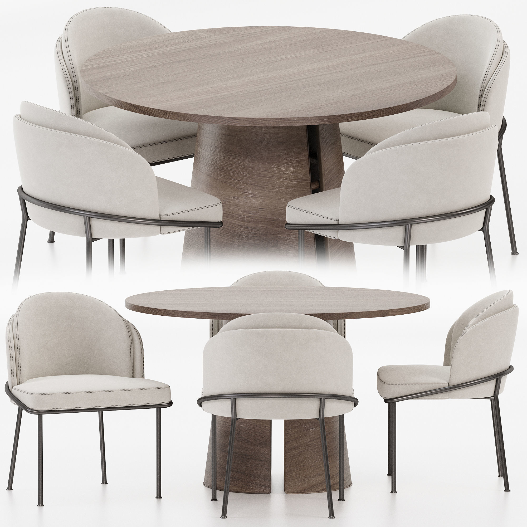 Dining set 06 3D model_16