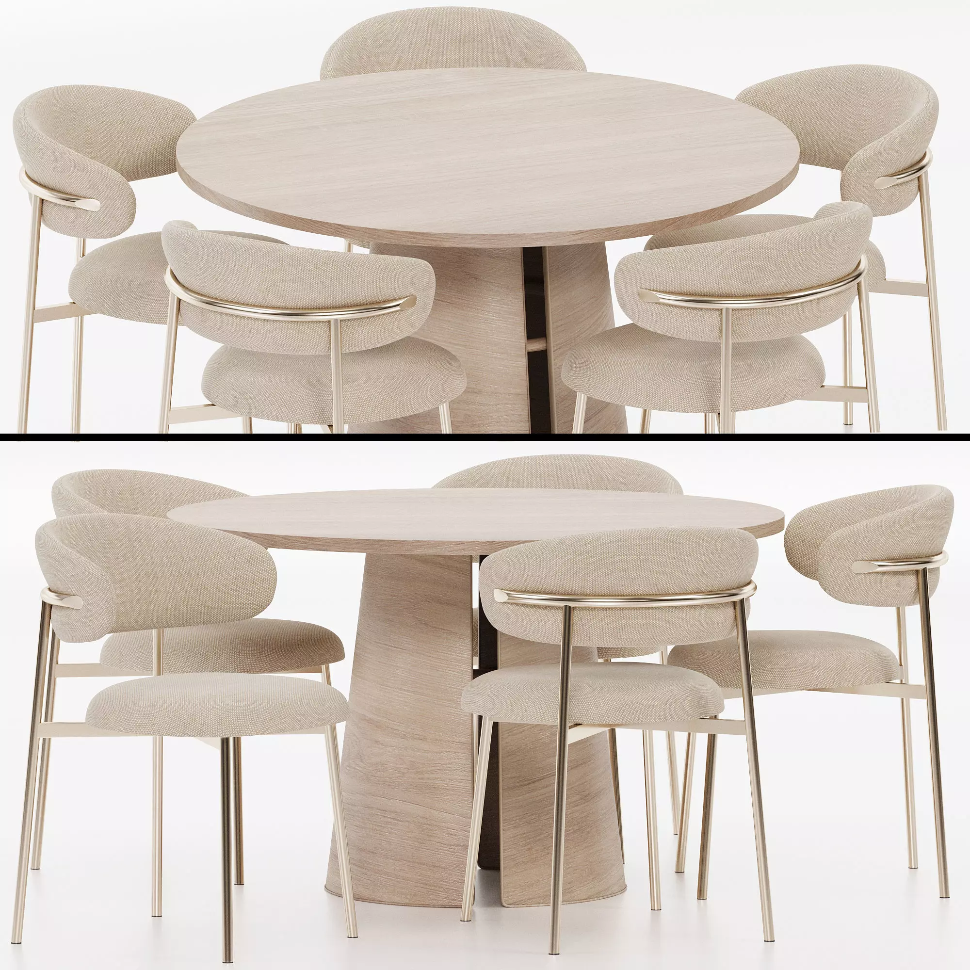 Dining set 07 3D model_0
