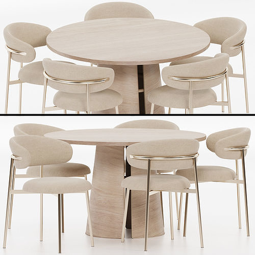 Dining set 07 3D model