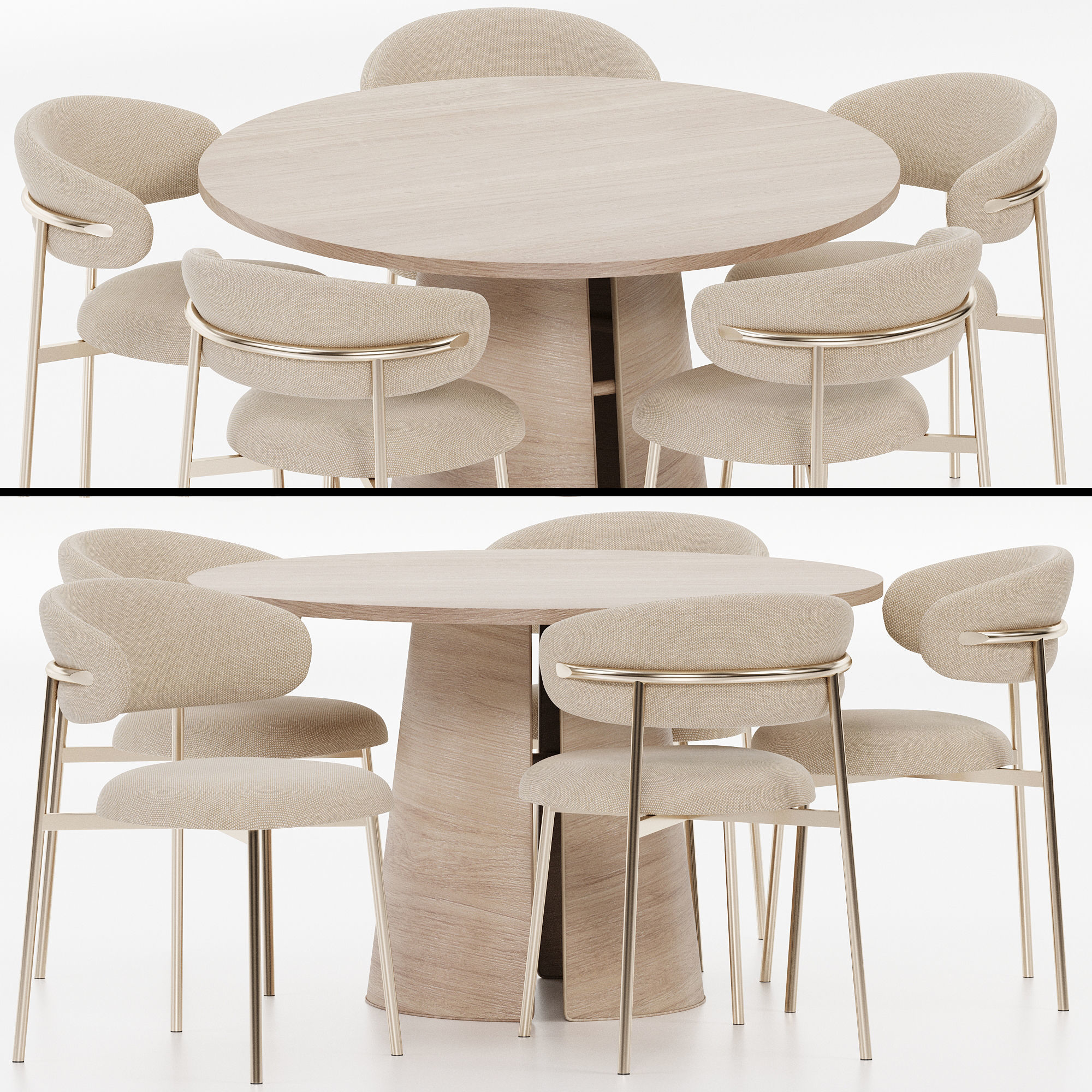 Dining set 07 3D model_19