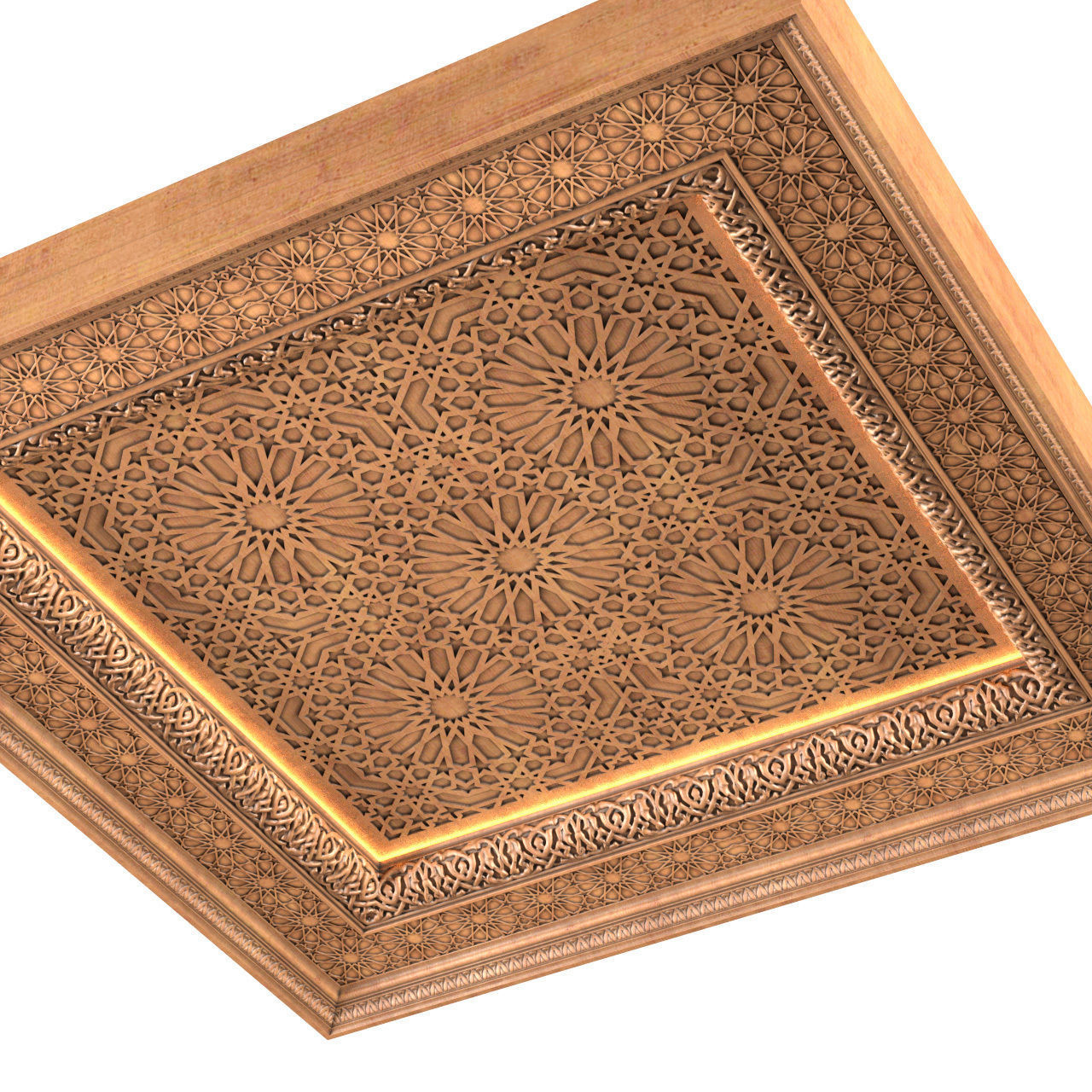 Arabic Oriental Classic Ceiling Set  3D model_2