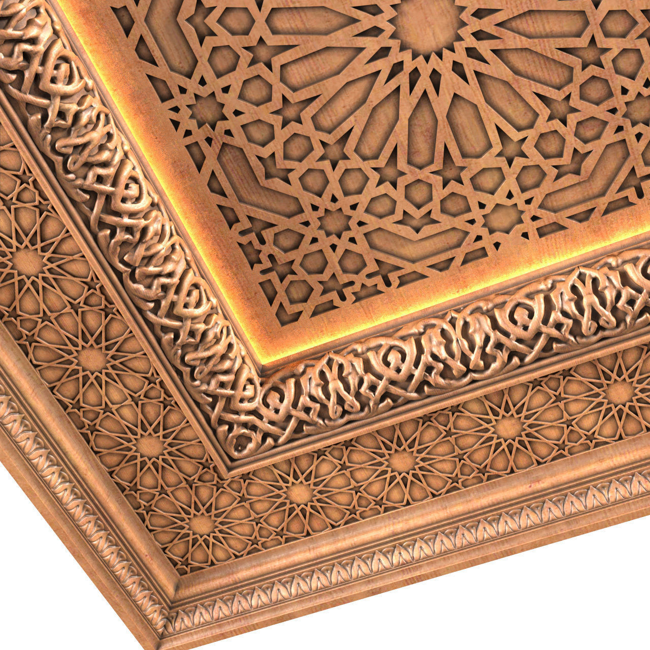 Arabic Oriental Classic Ceiling Set  3D model_3