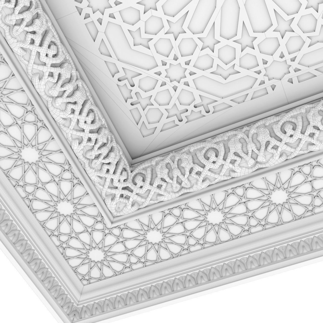 Arabic Oriental Classic Ceiling Set  3D model_4