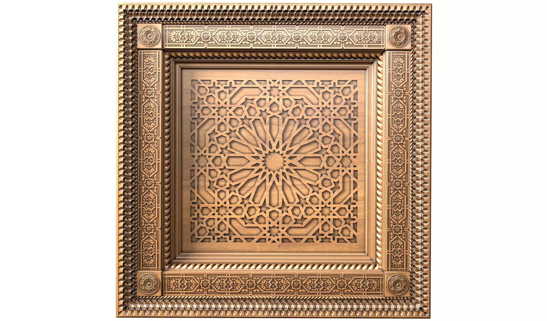 Ceiling in oriental style Arabic decorative ceiling 3D model_0