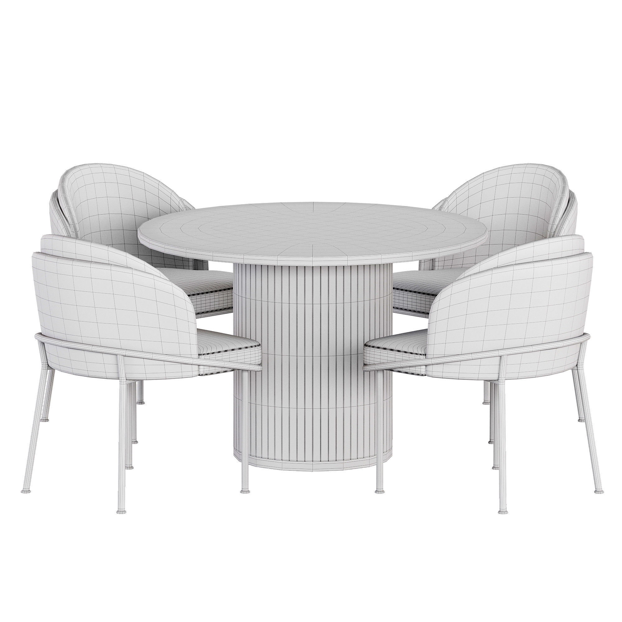 dining set 15 3D model_3