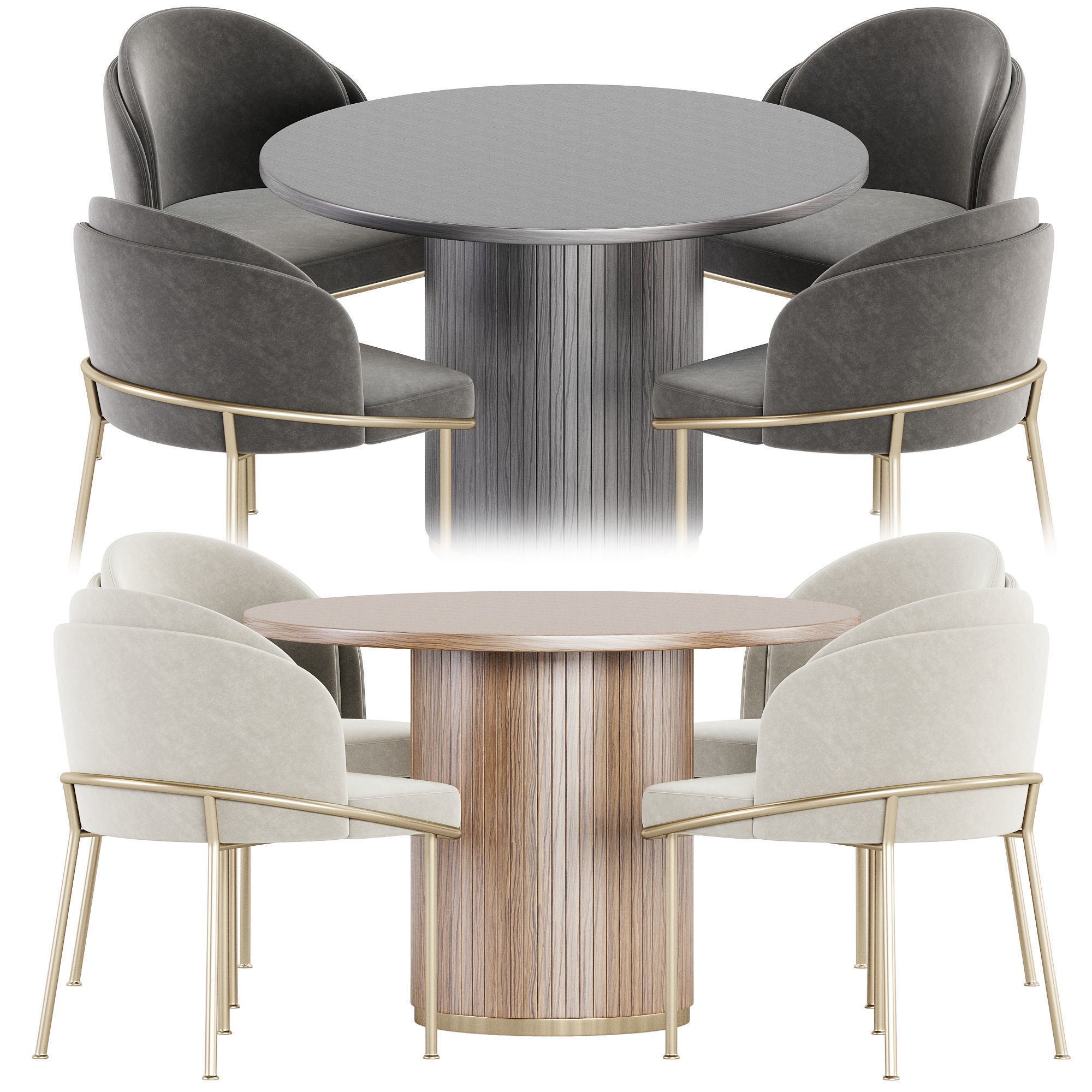 dining set 15 3D model_12