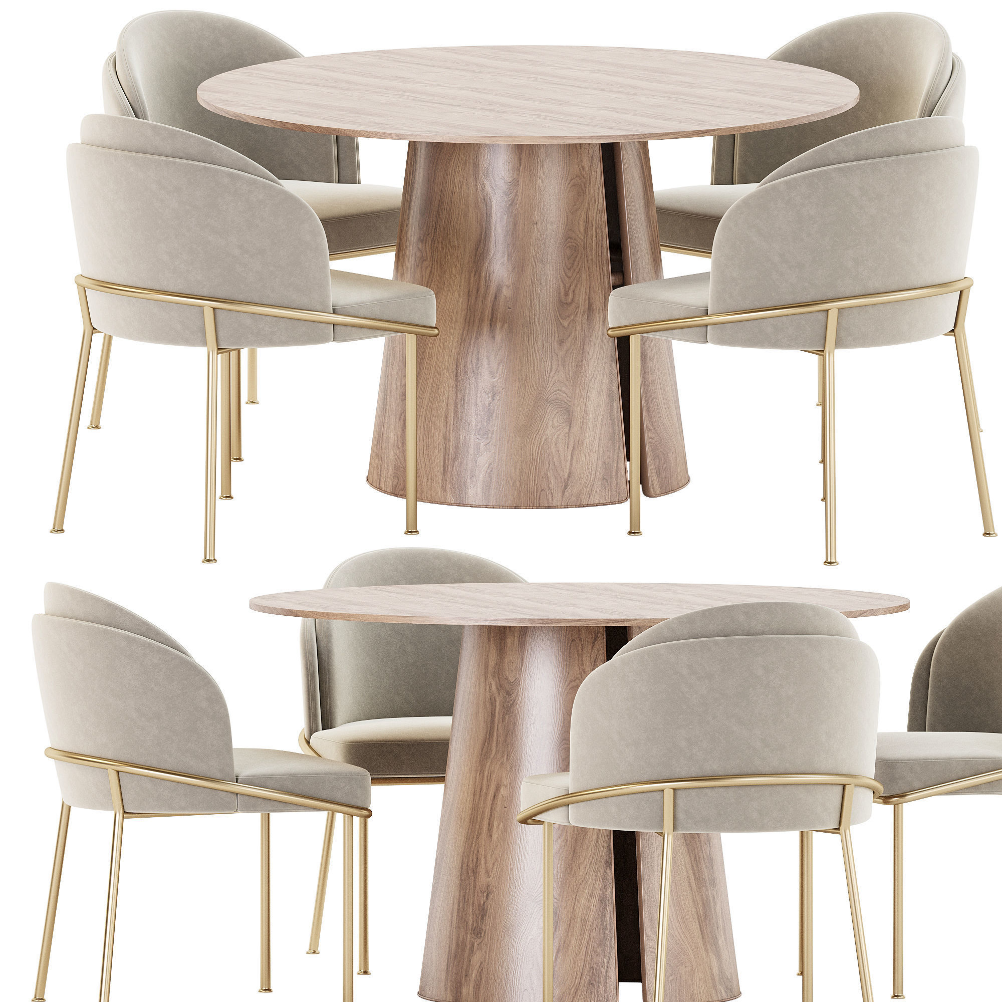 dining set 17 3D model_1