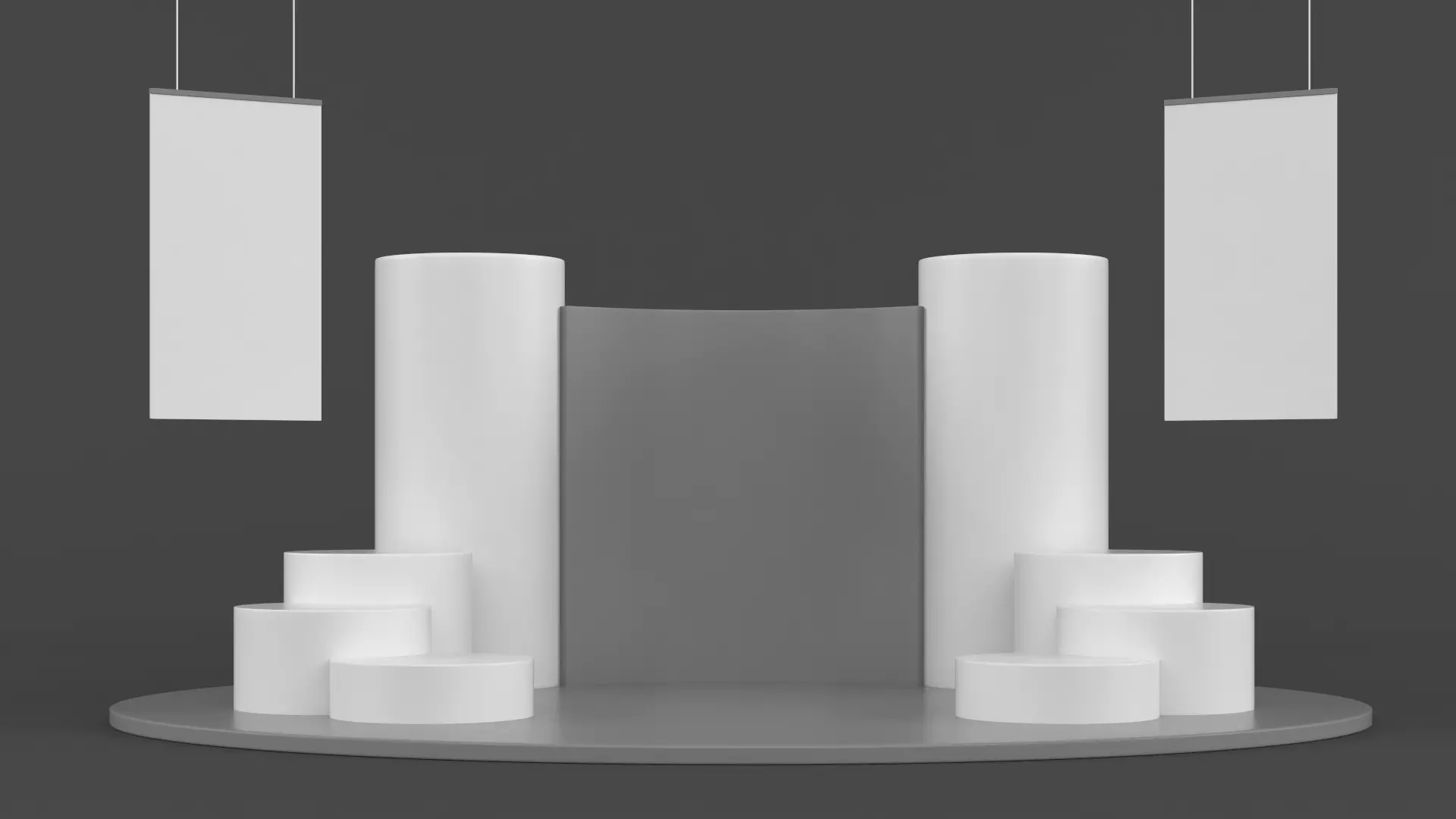 Exhibition Stand Design 3D model_0