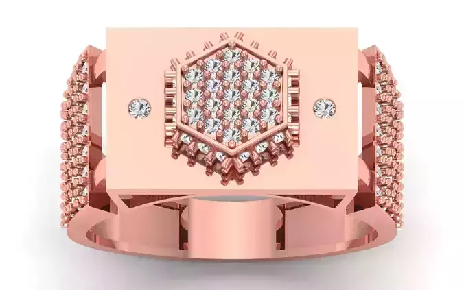 Solitaire Wedding Engagement Mens  Ring