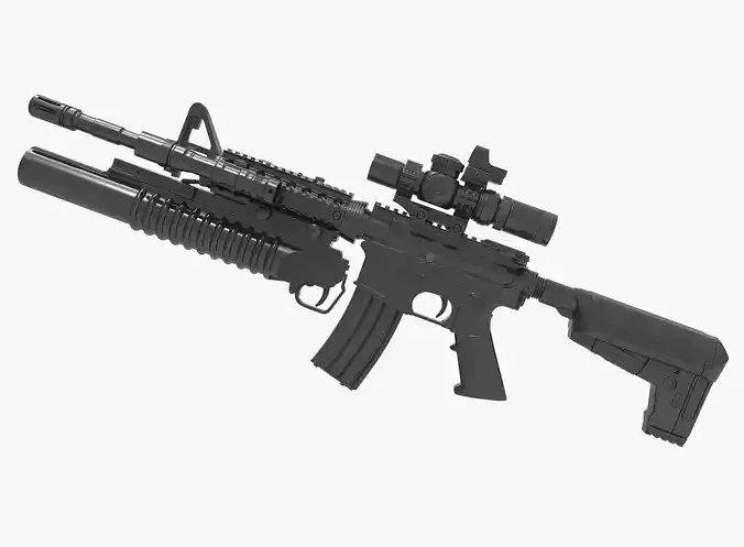 M4 M203 3D model