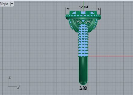 Flower Halo Branch Shank Ring 2538 3D print model 3D print model_6