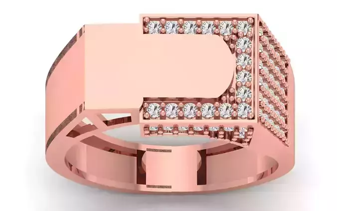 Solitaire Wedding Engagement Mens  Ring