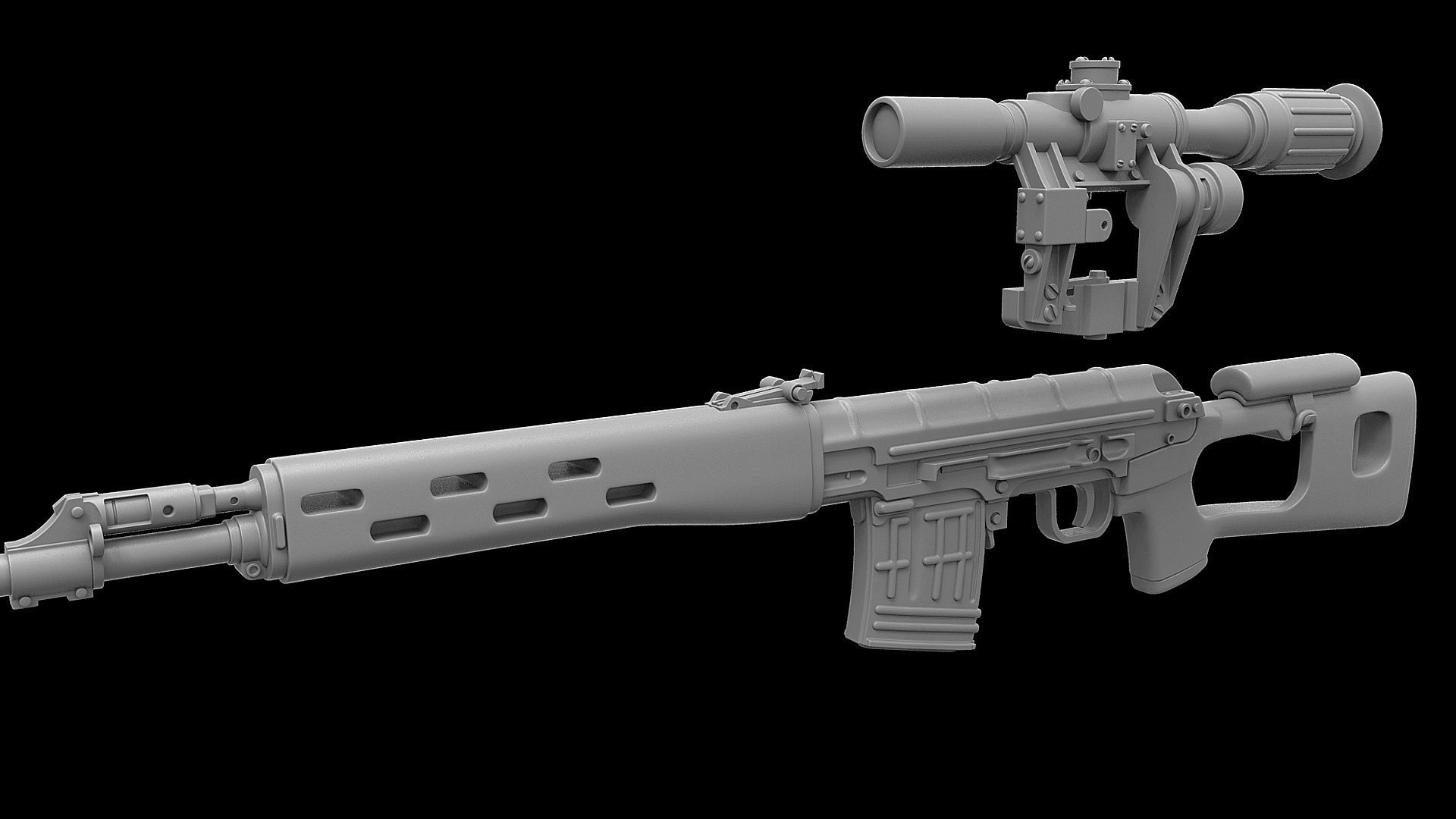 Dragunov SVD 3D model_11