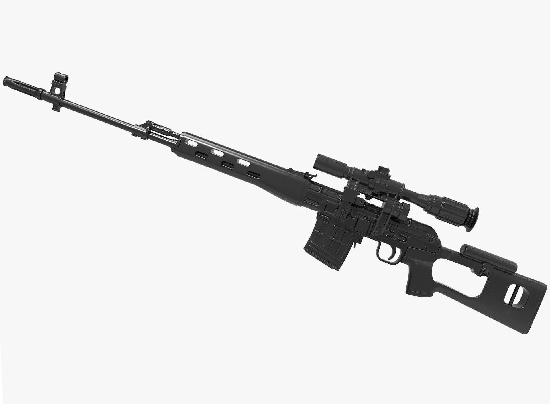 Dragunov SVD 3D model_0