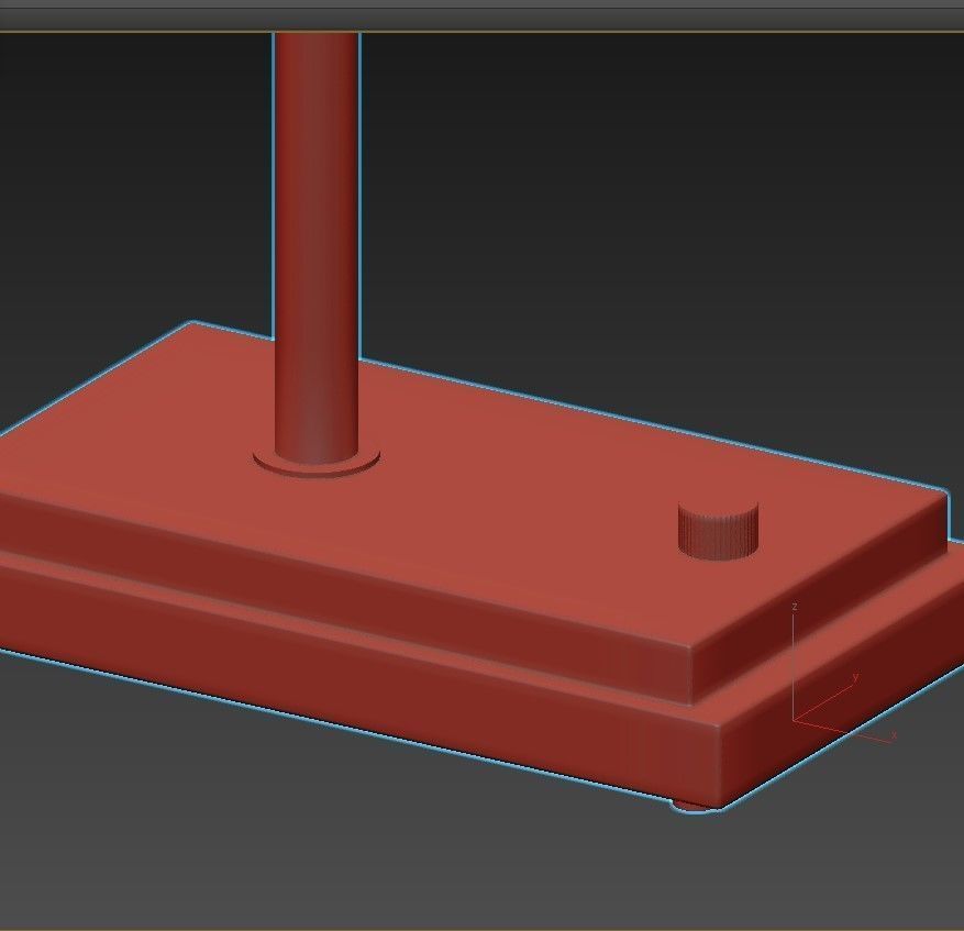 TOWNHOUSE bronze table lamp 3D model_4