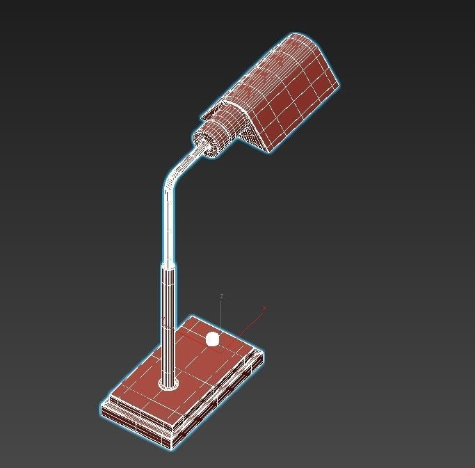 TOWNHOUSE bronze table lamp 3D model_3