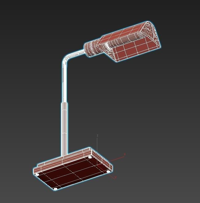 TOWNHOUSE bronze table lamp 3D model_2