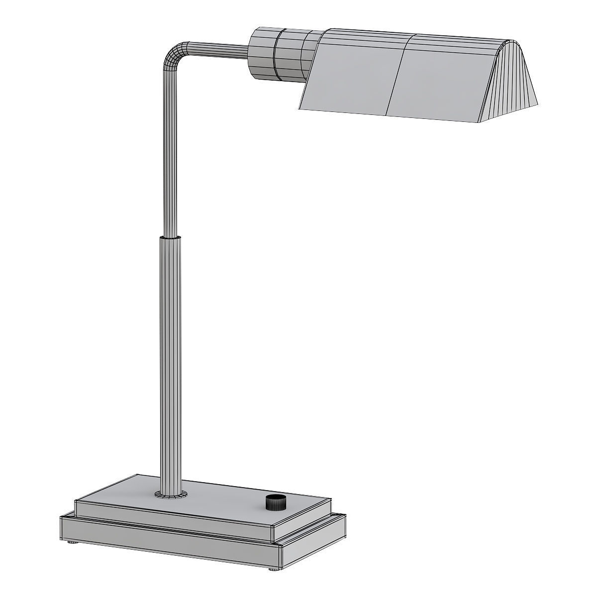 TOWNHOUSE bronze table lamp 3D model_1